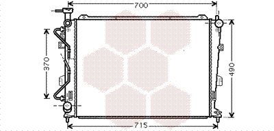 VAN WEZEL Radiators, Motora dzesēšanas sistēma 83002106